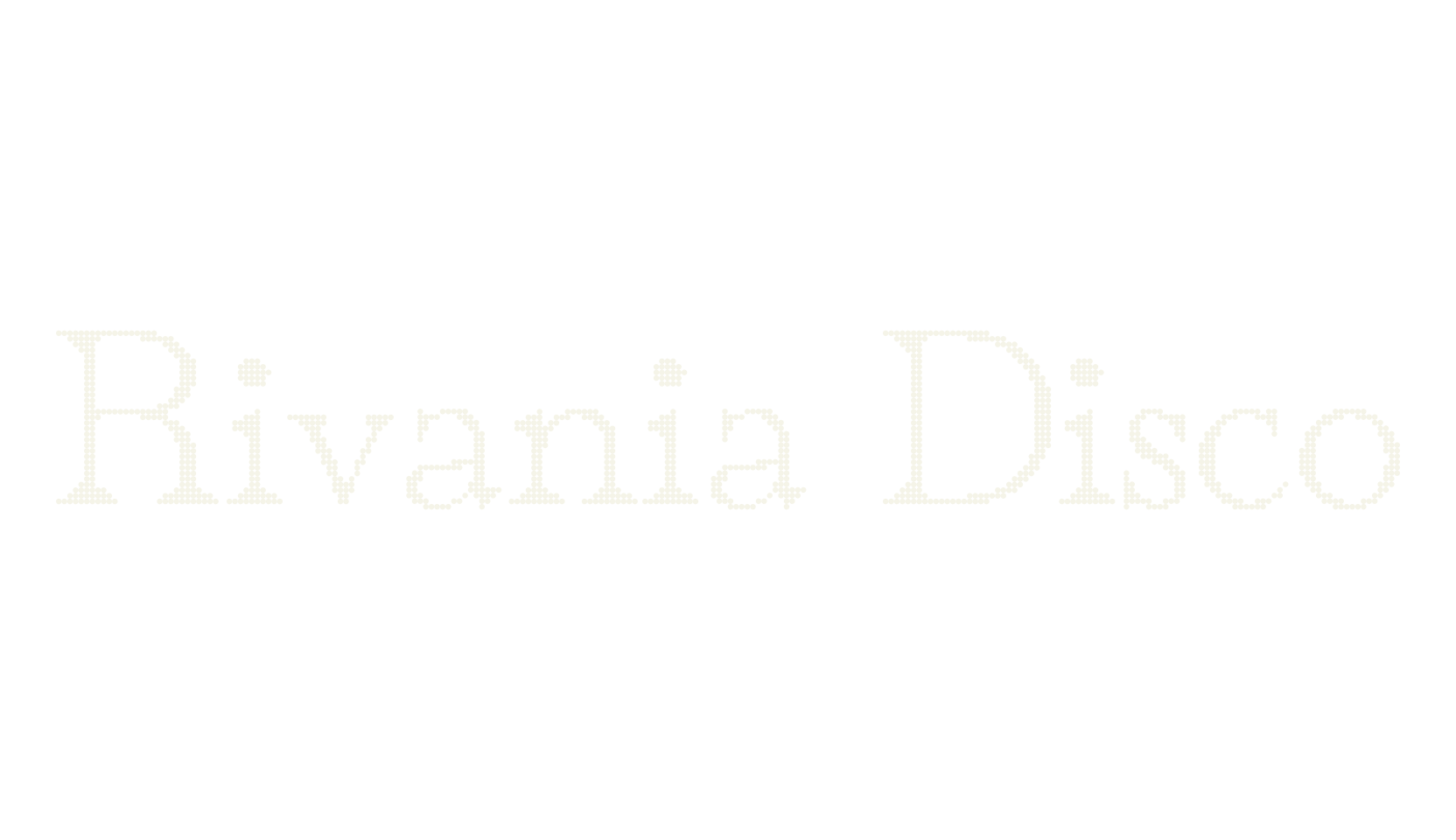 Rivania Disco, digital font preview