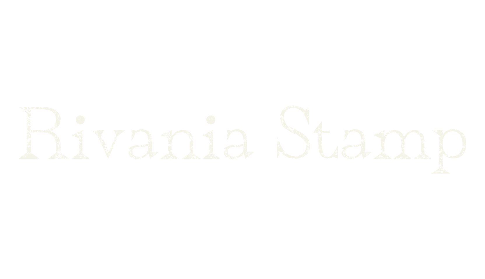 Rivania Stamp, display market font preview