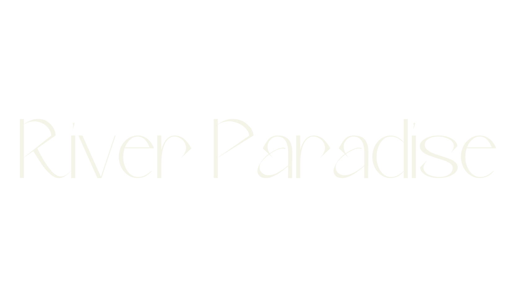 River Paradise, elegant font preview