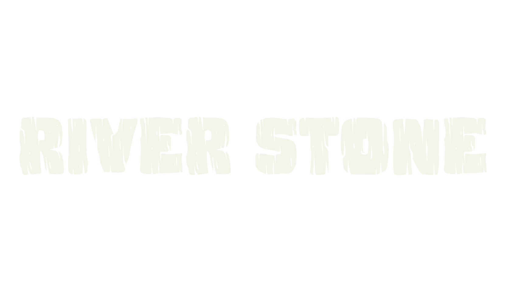 River Stone, funky font preview
