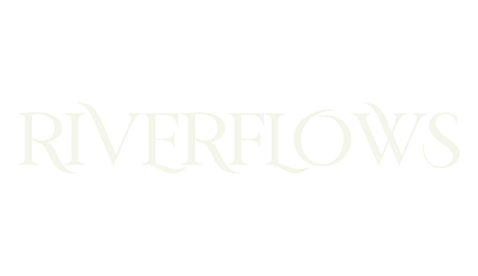RIVERFLOWS, serif font preview