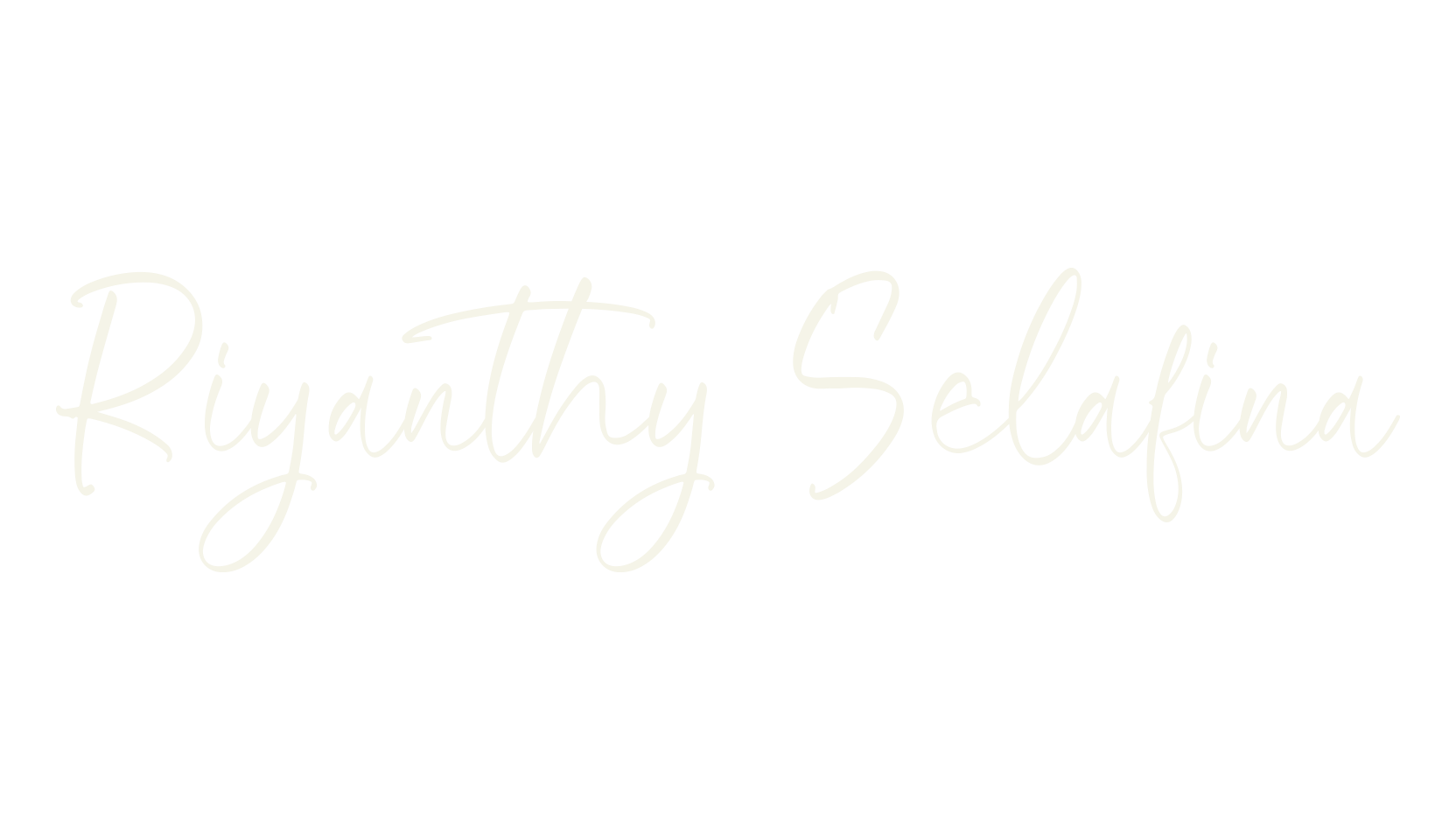 Riyanthy Selafina, calligraphy font preview
