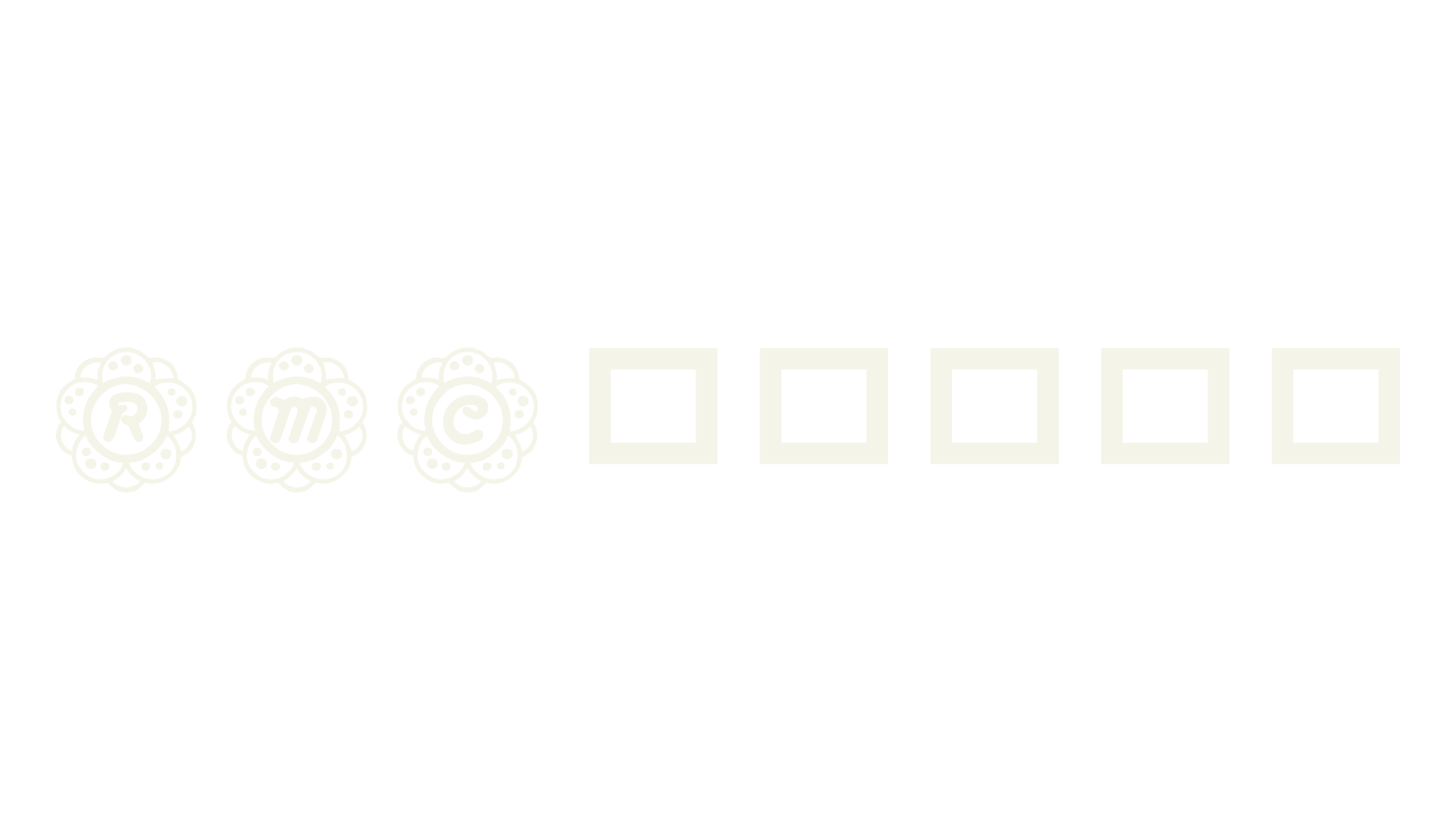 RMCalli2, flower font preview