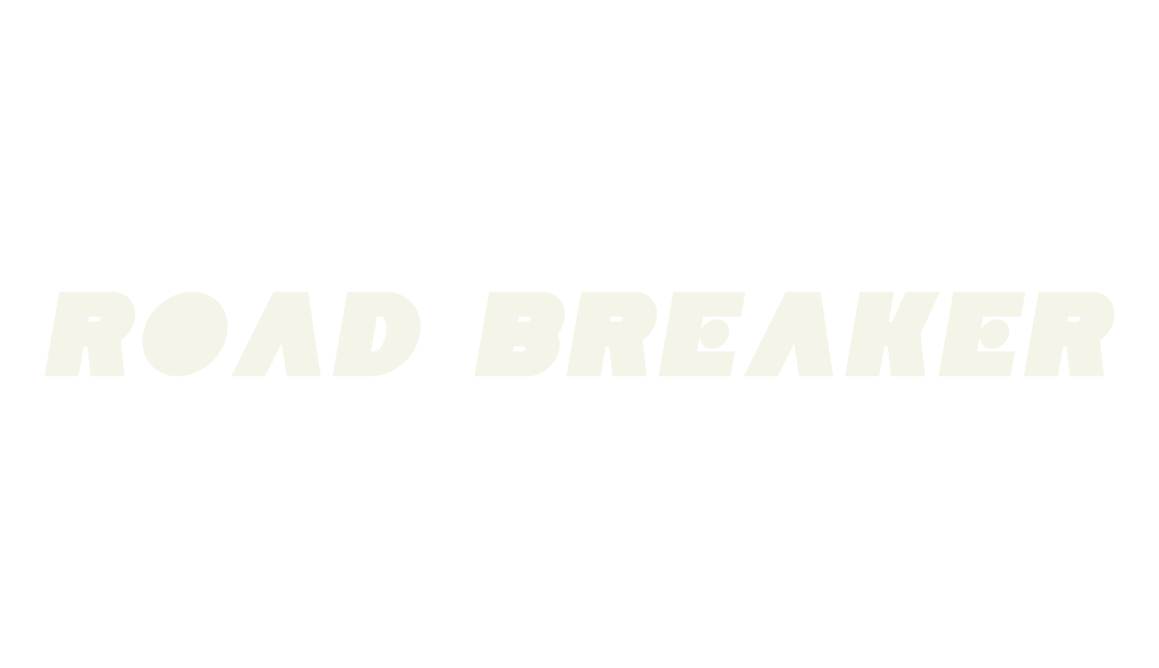 Road Breaker, modern font preview