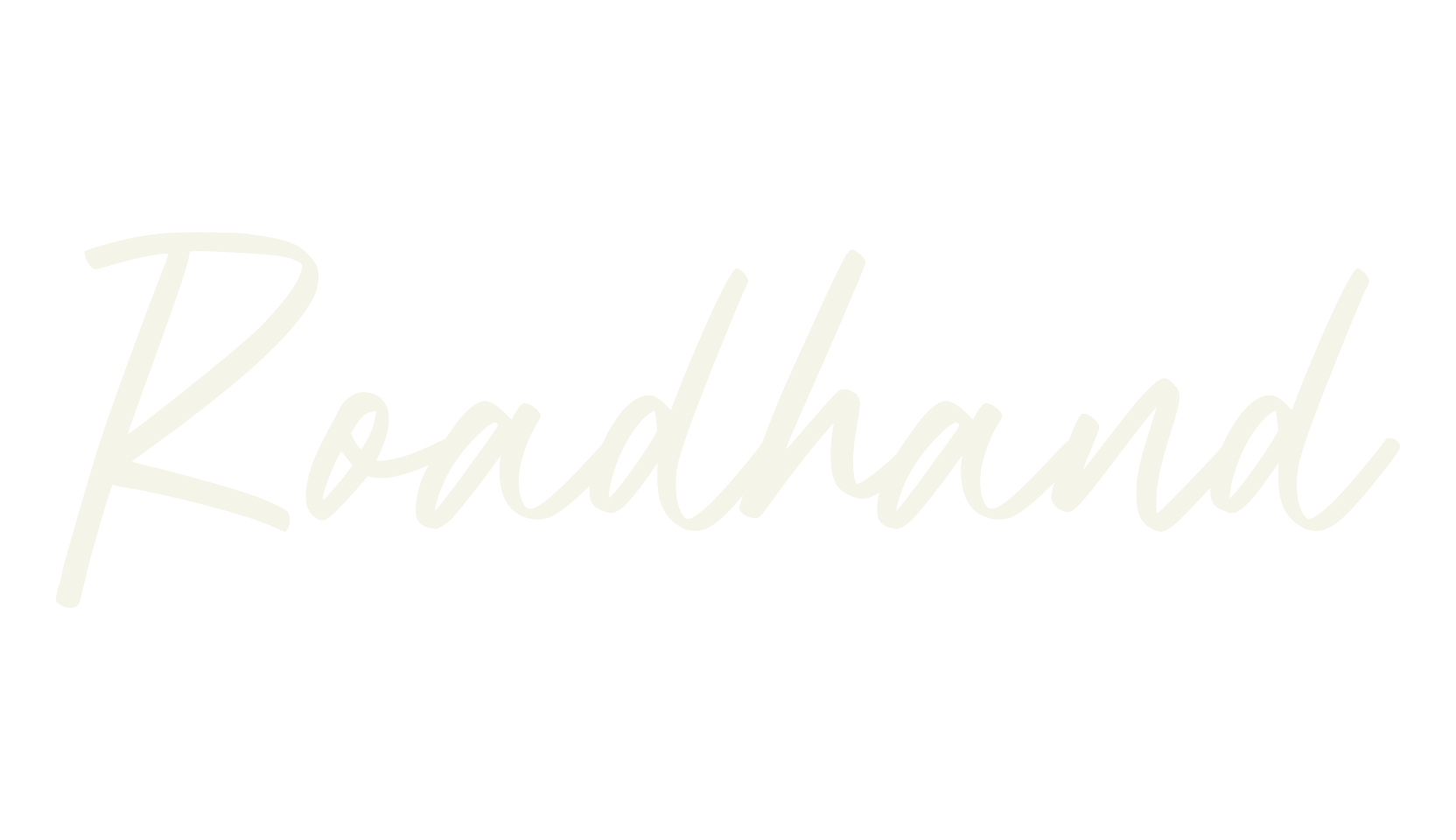 Roadhand, logo font preview