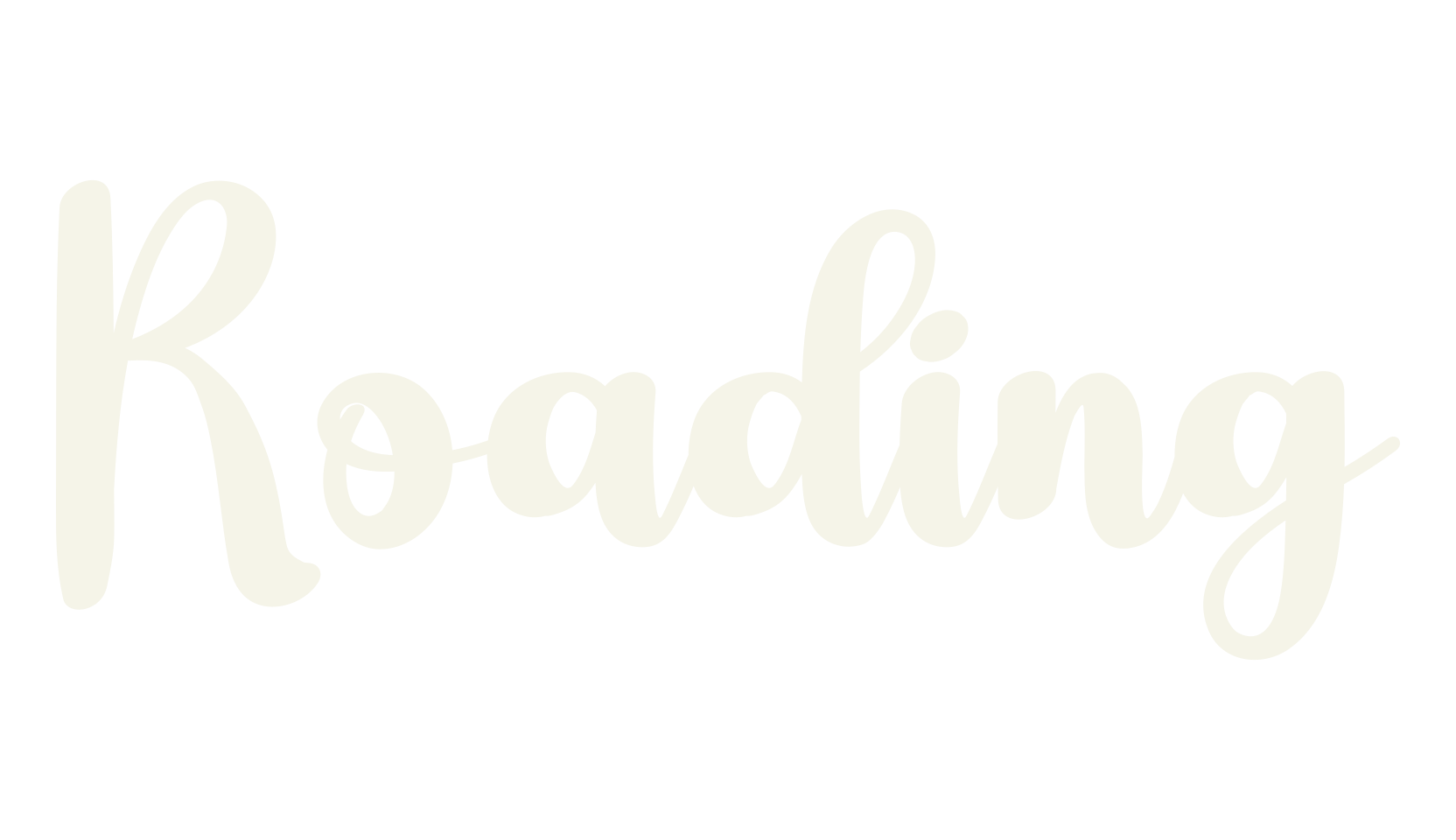 Roading, calligraphy font preview
