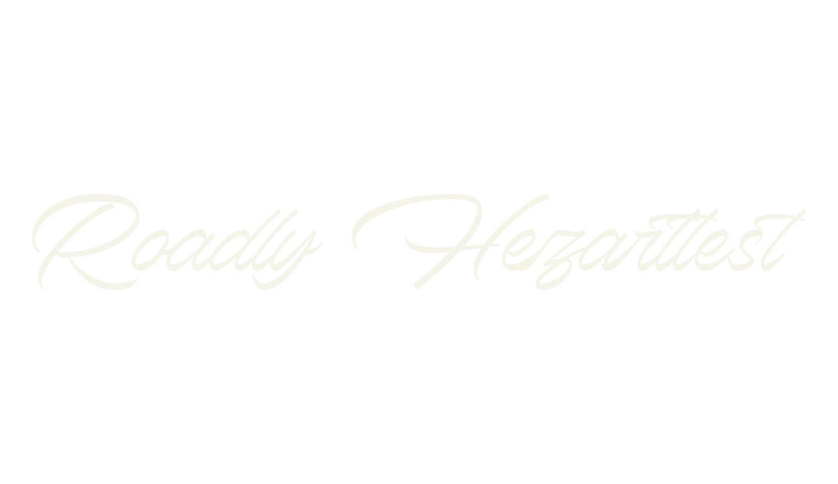 Roadly Hezarttest, script font preview