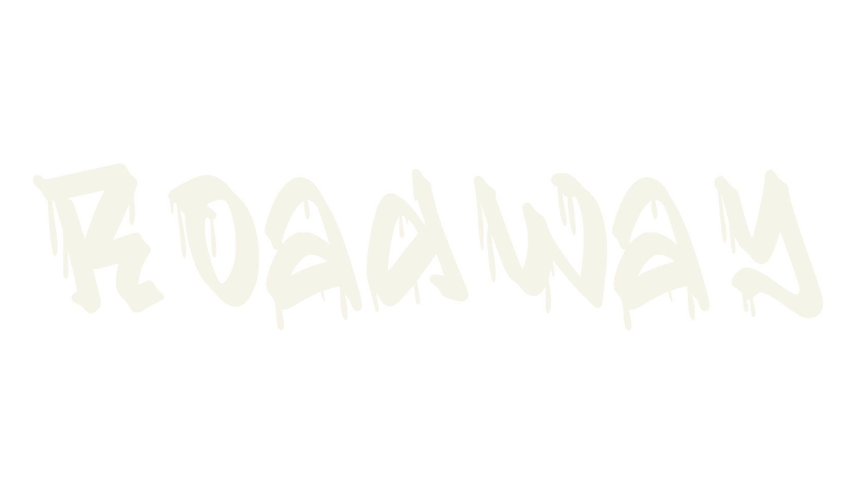 Roadway, fashion sign font preview