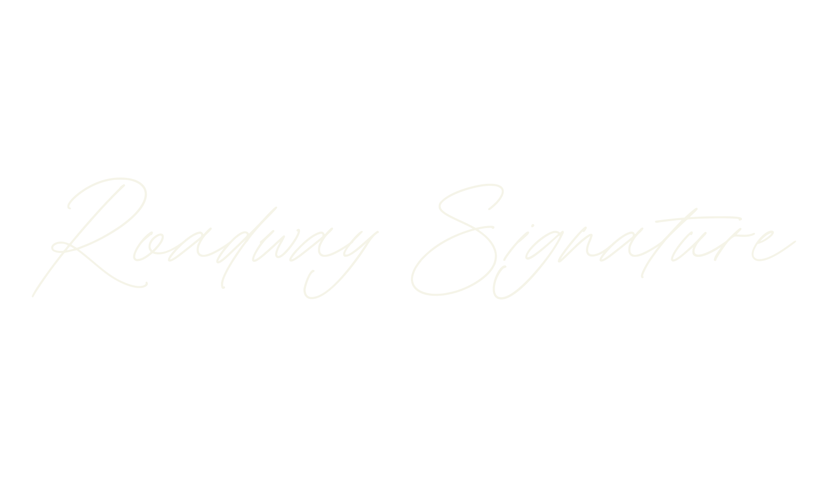 Roadway Signature, lettering font preview