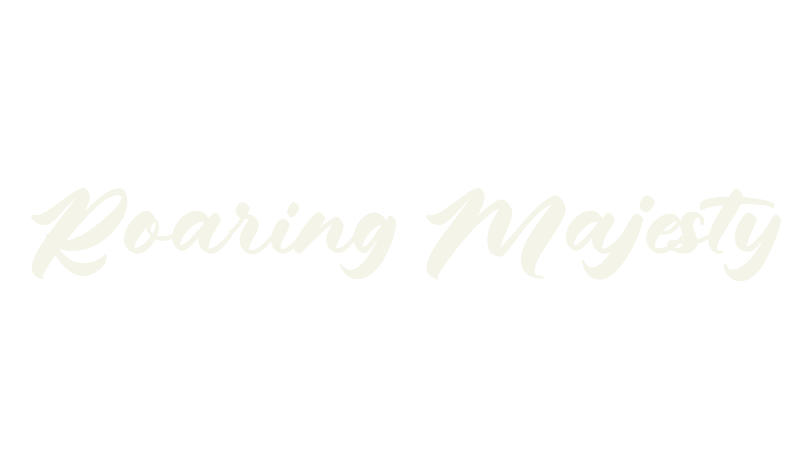 Roaring Majesty, bold font preview