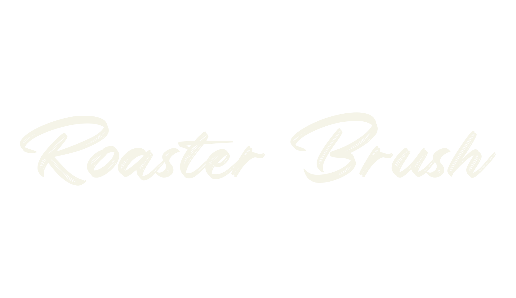Roaster Brush, handwritten font preview