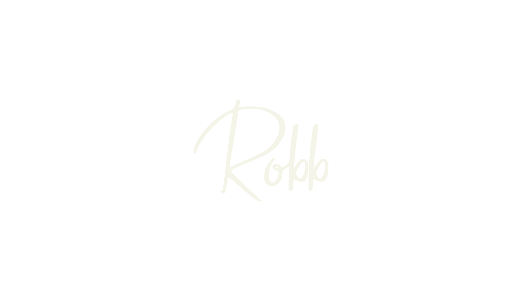 Robb, cursive font preview