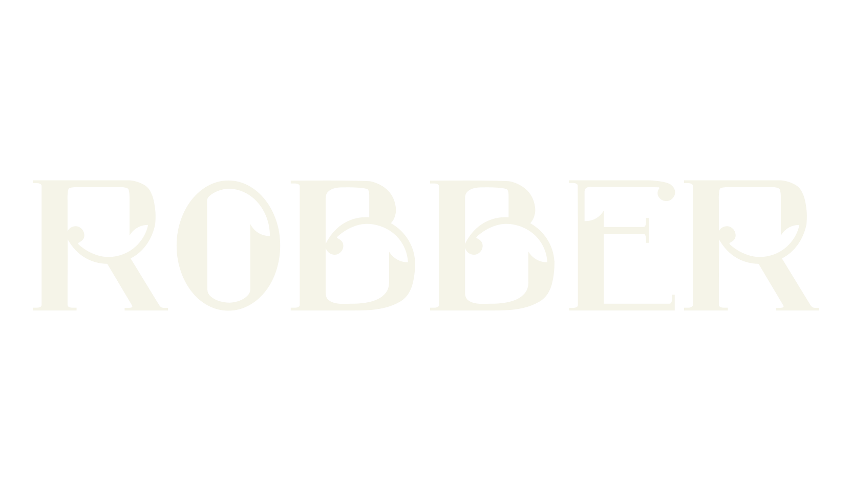 ROBBER, art deco font preview