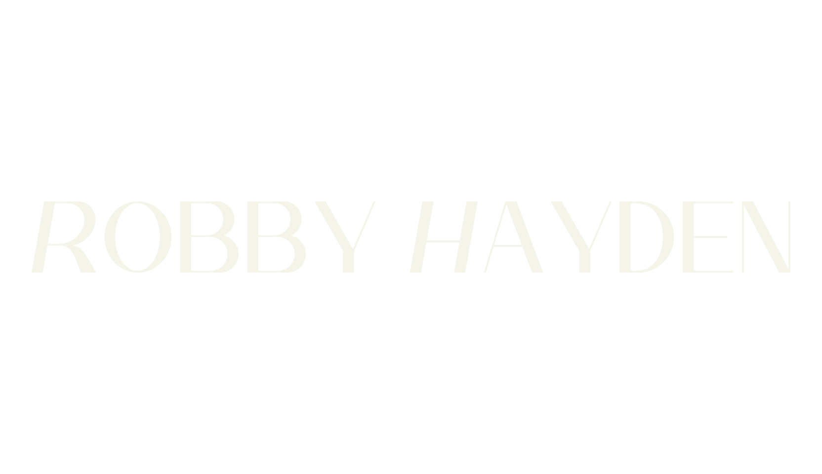 Robby Hayden, magazine font preview