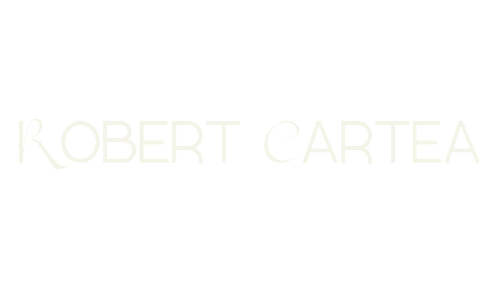 Robert Cartea, unique font preview