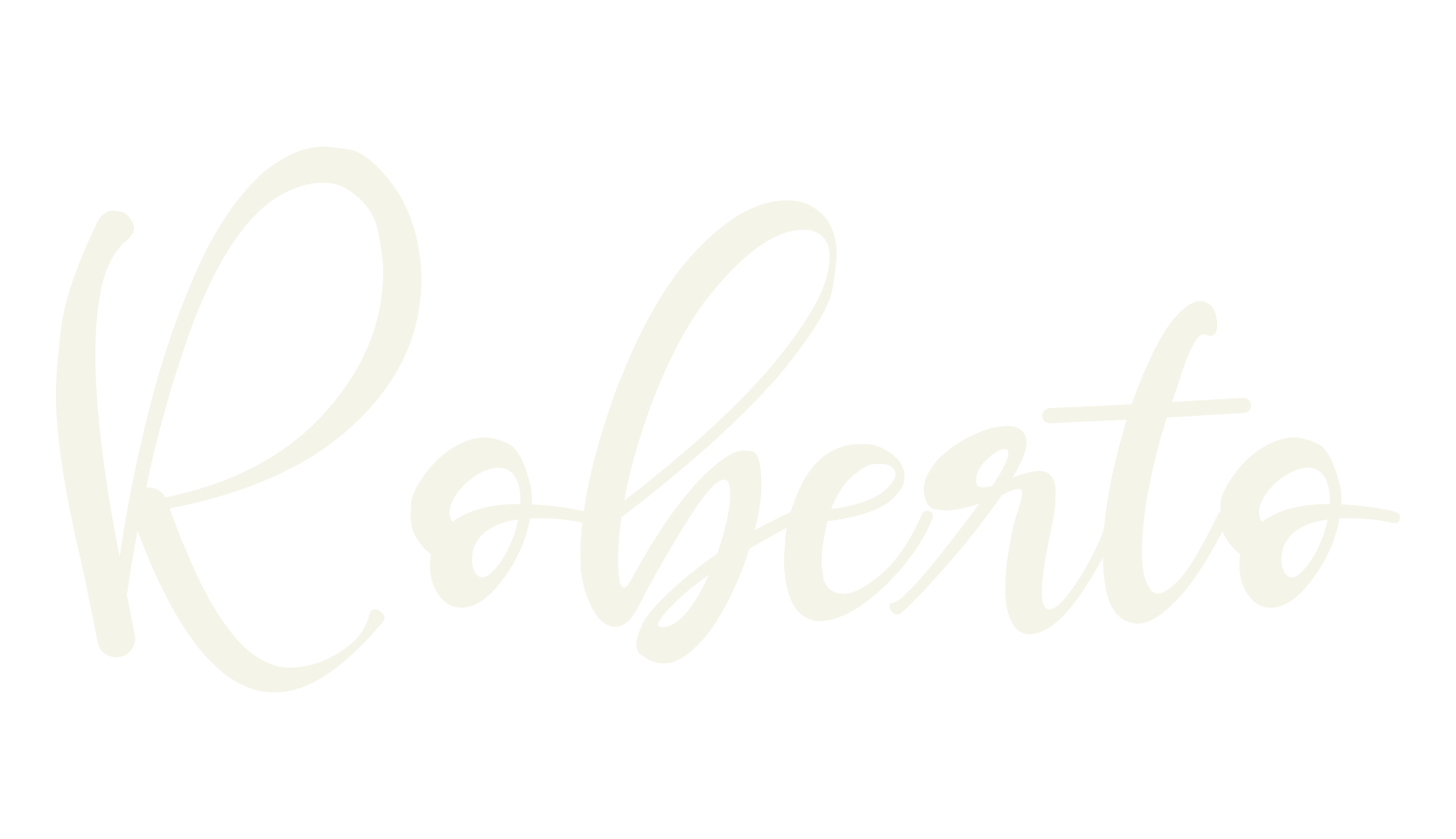 Roberto, signature font preview