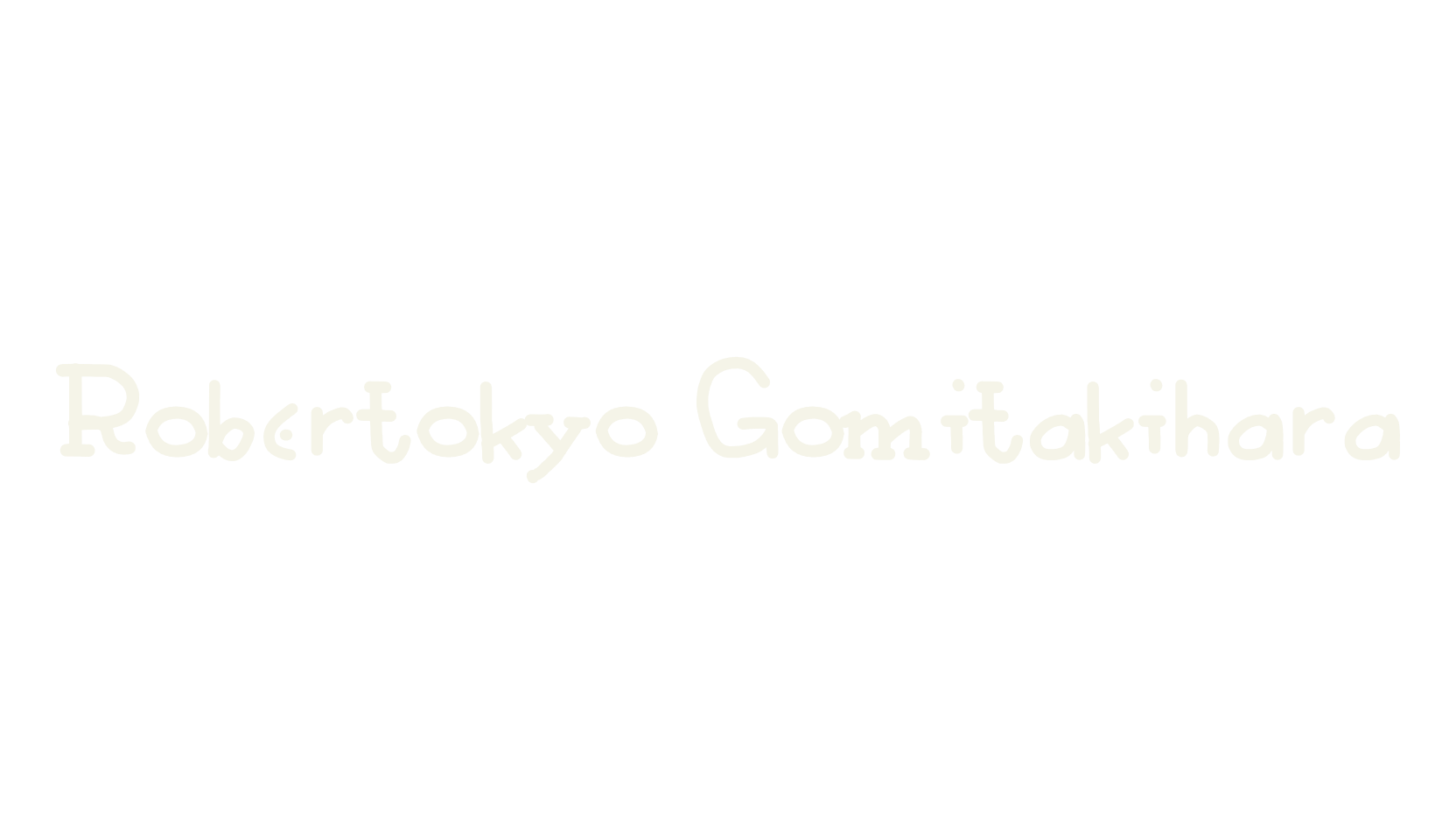 Robertokyo Gomitakihara, handwritten font preview