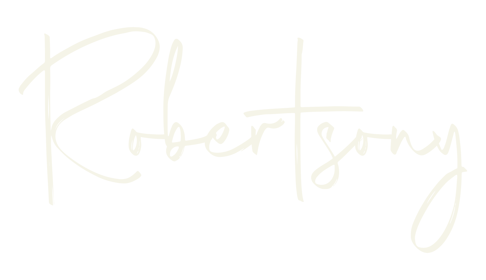 Robertsony, script font preview