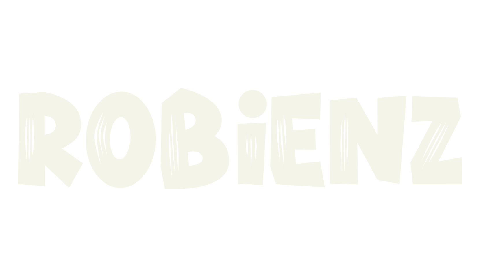 Robienz, thick font preview