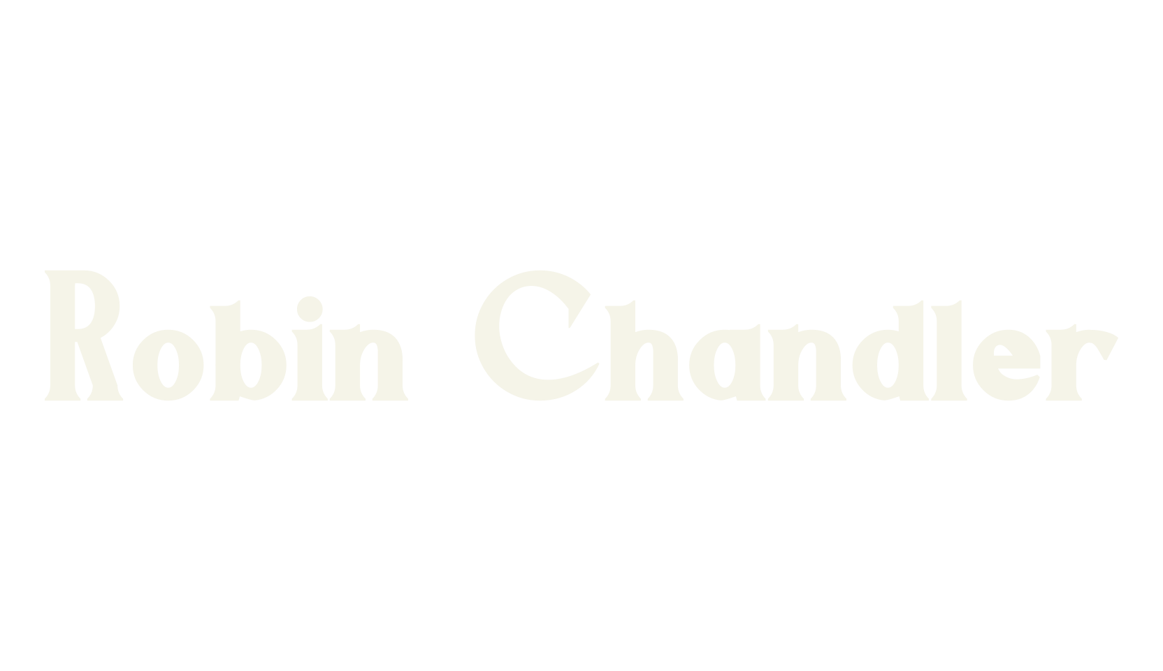 Robin Chandler, restaurant font preview