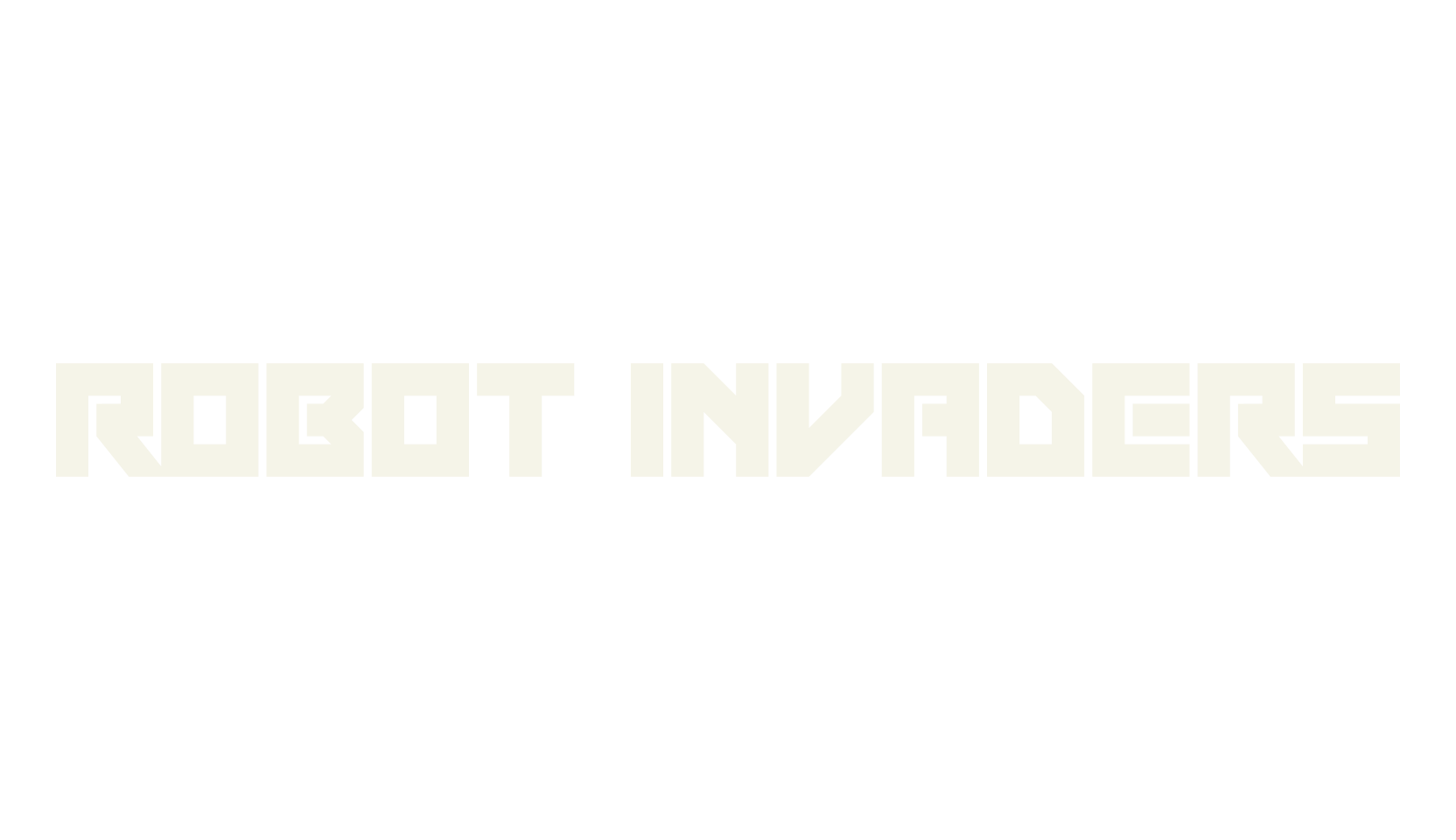 Robot Invaders, display market font preview