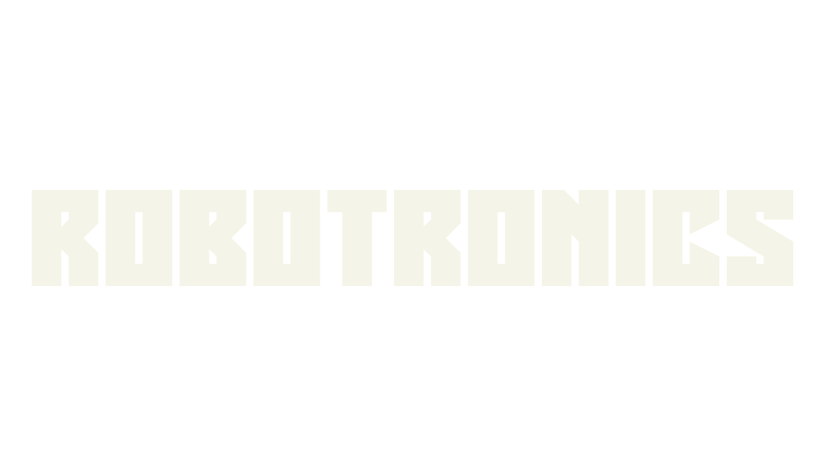 Robotronics, display market font preview