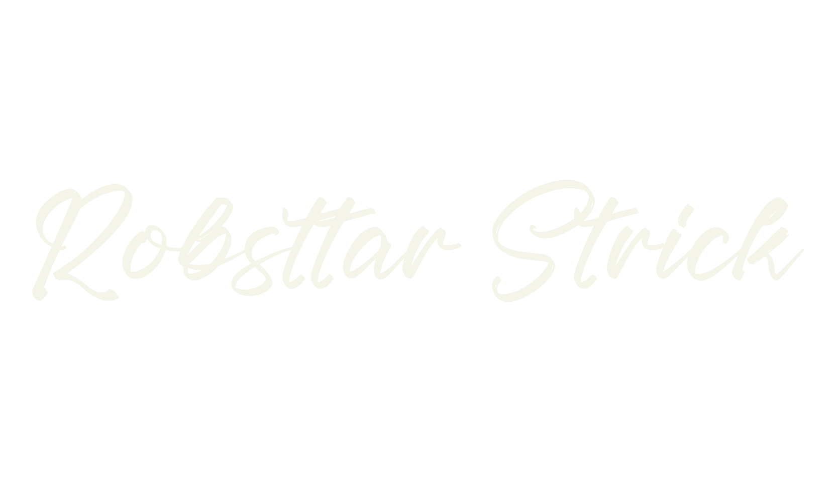 Robsttar Strick, script font preview