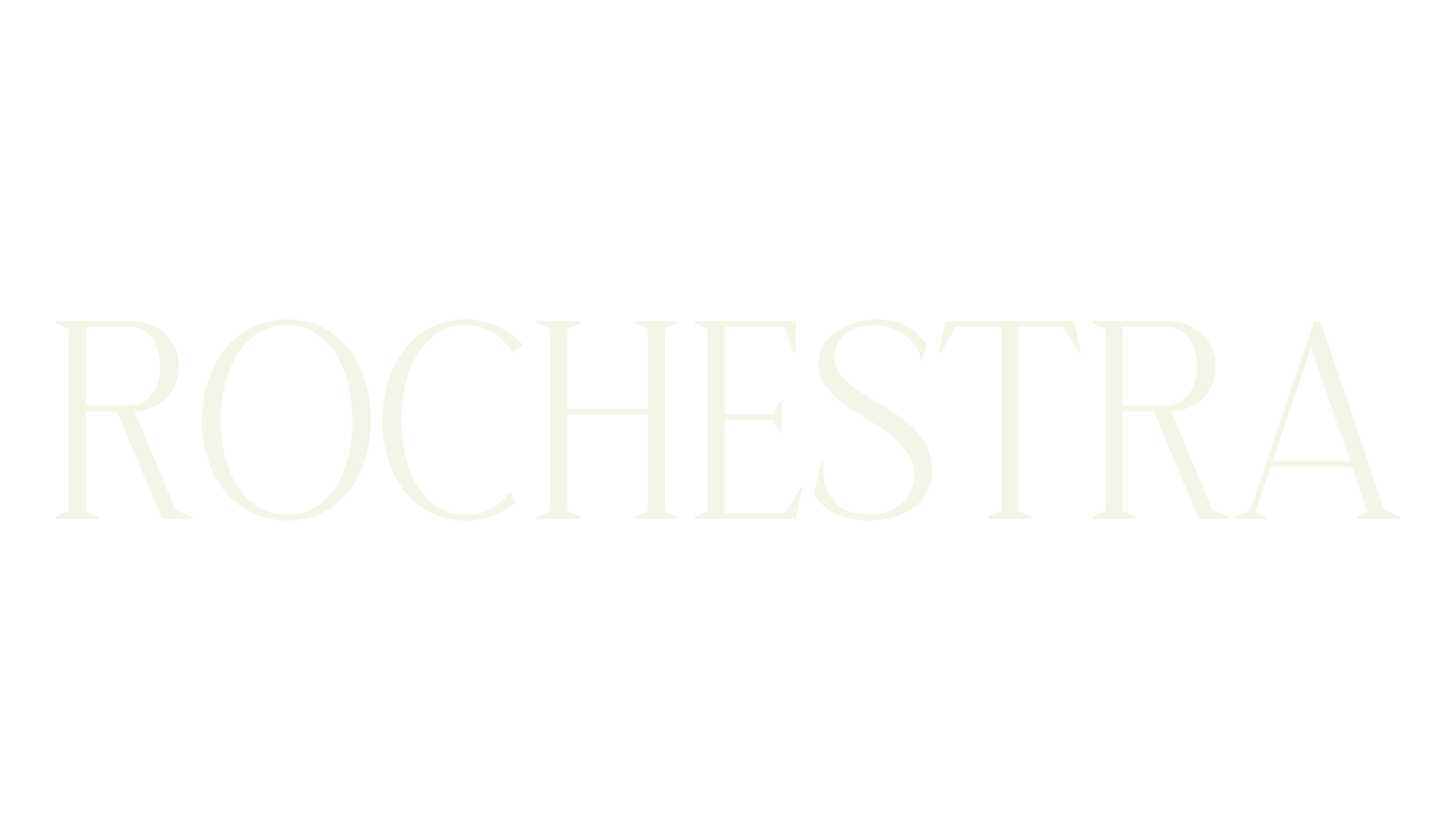 Rochestra, serif font preview