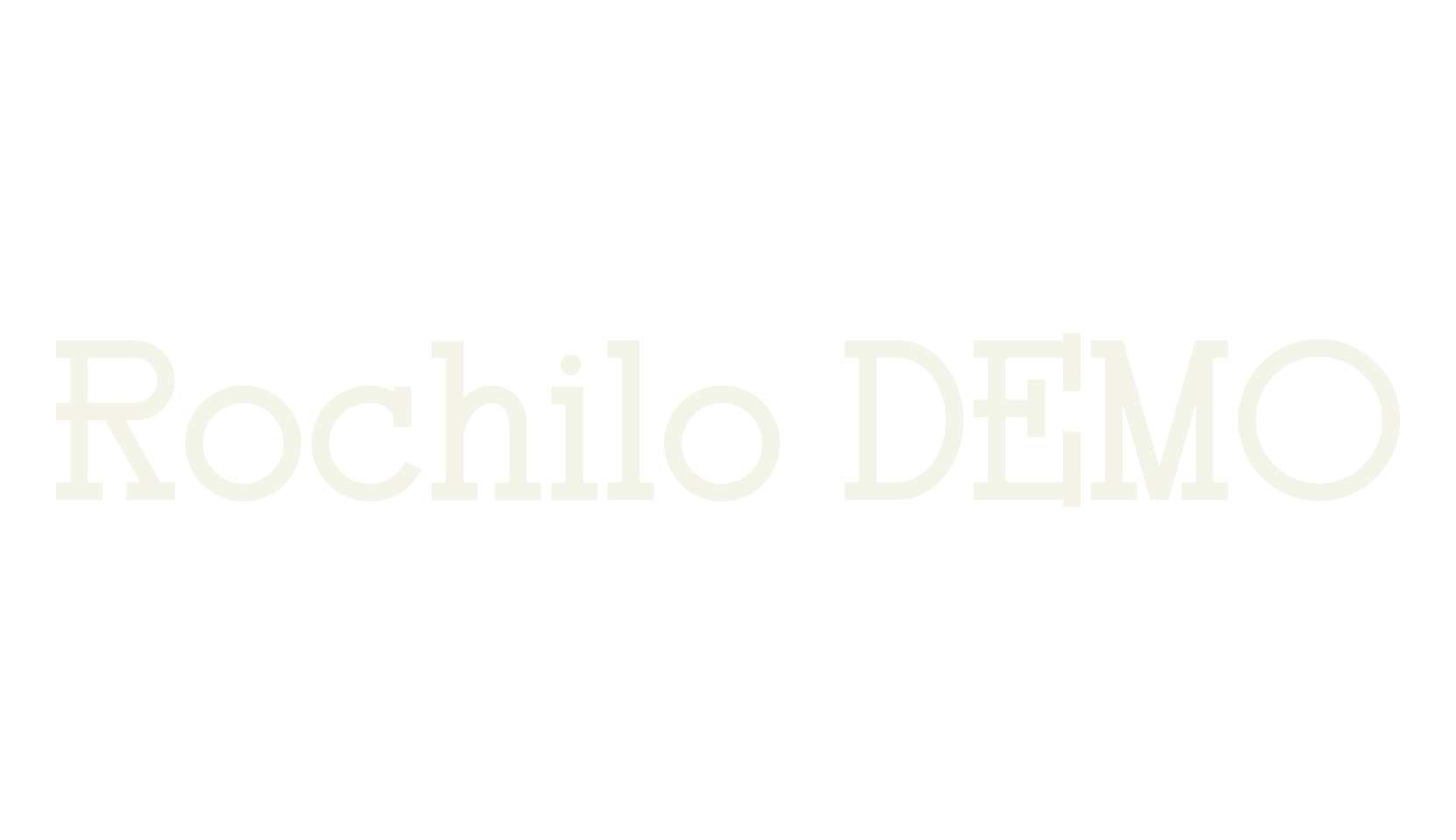 Rochilo DEMO, serif font preview