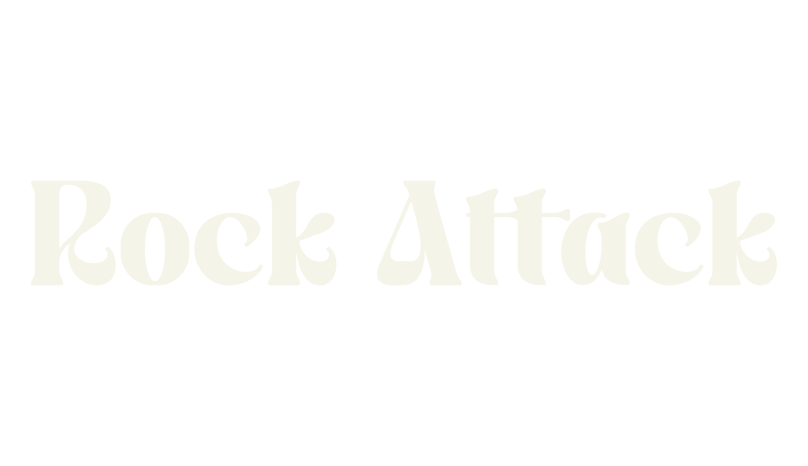 Rock Attack, music font preview