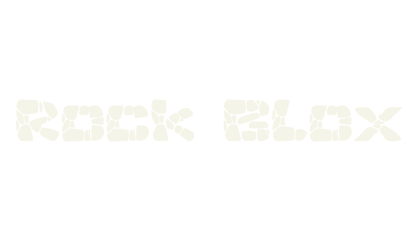 Rock Blox, display market font preview