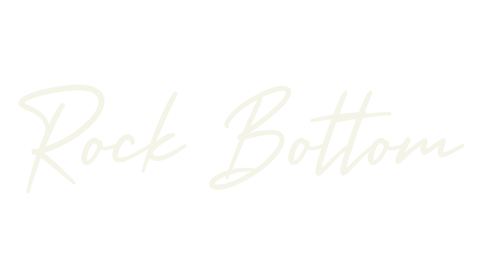 Rock Bottom, lettering font preview