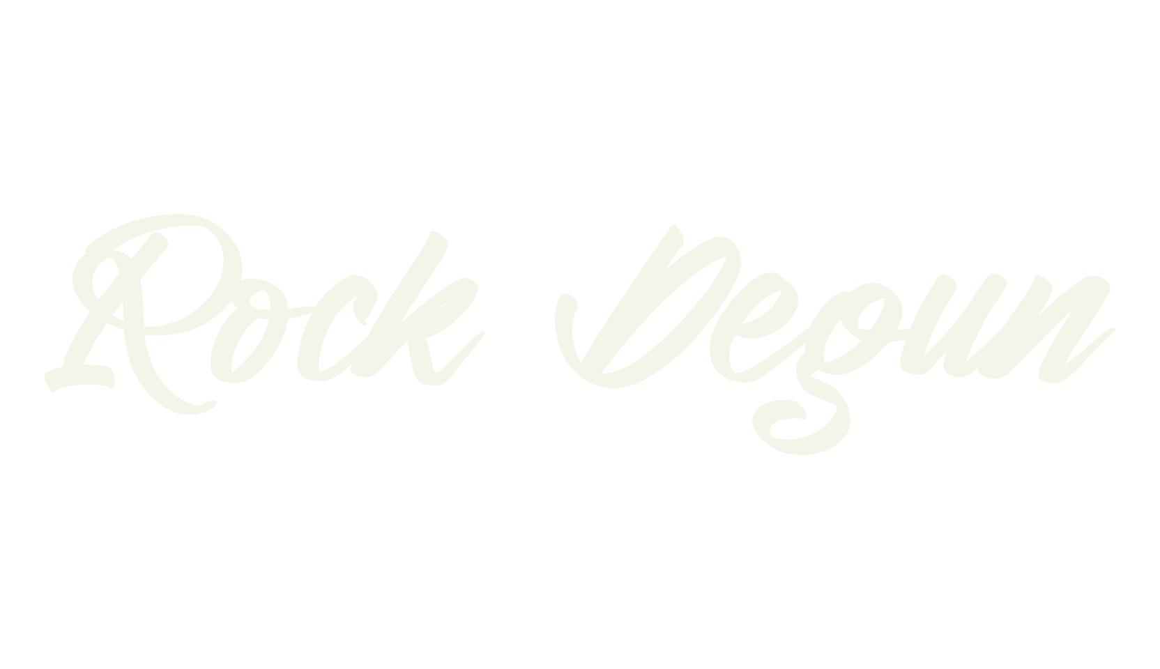 Rock Degun, script font preview