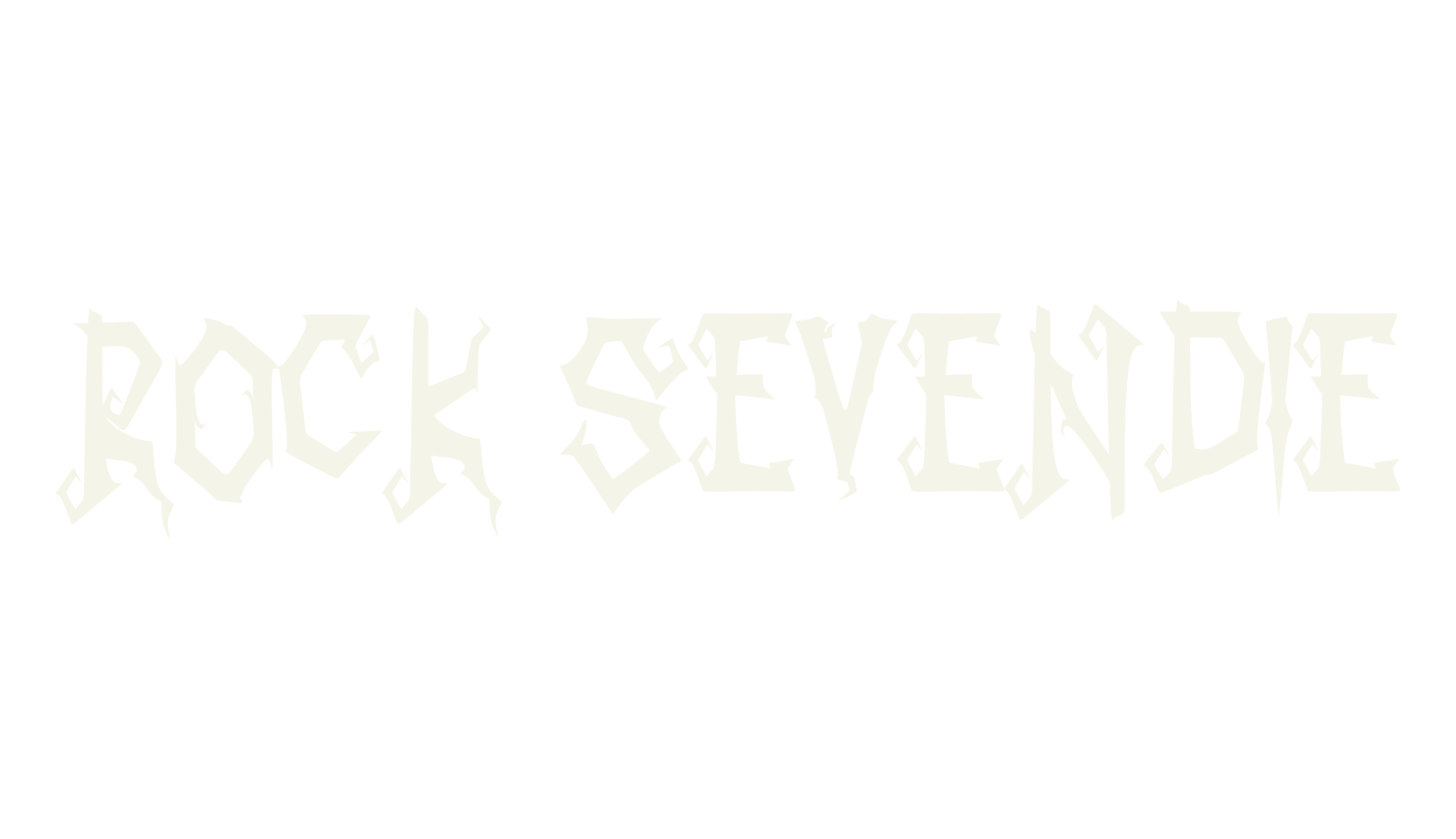 Rock Sevendie, rock font preview