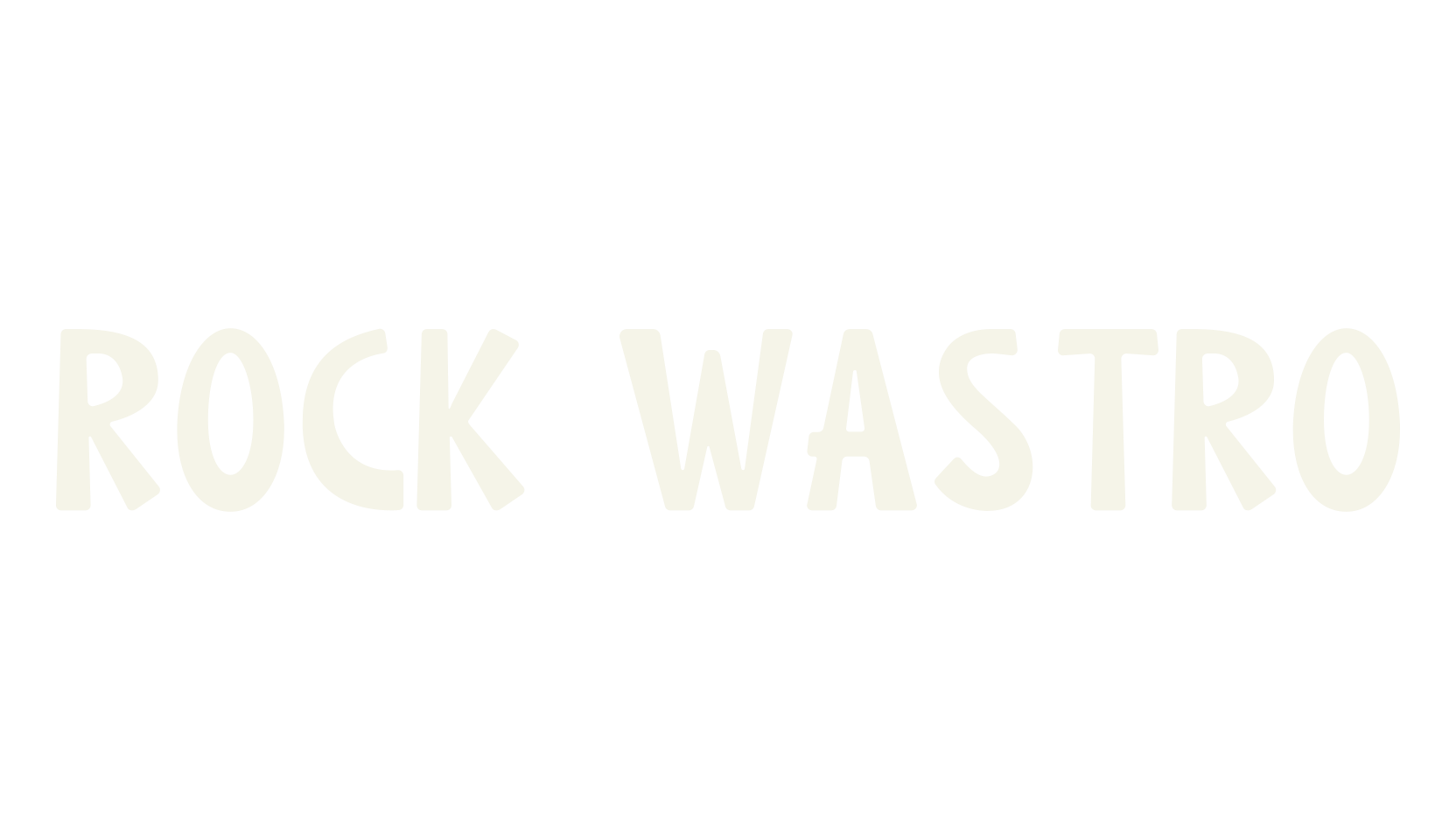 ROCK WASTRO, serif font preview