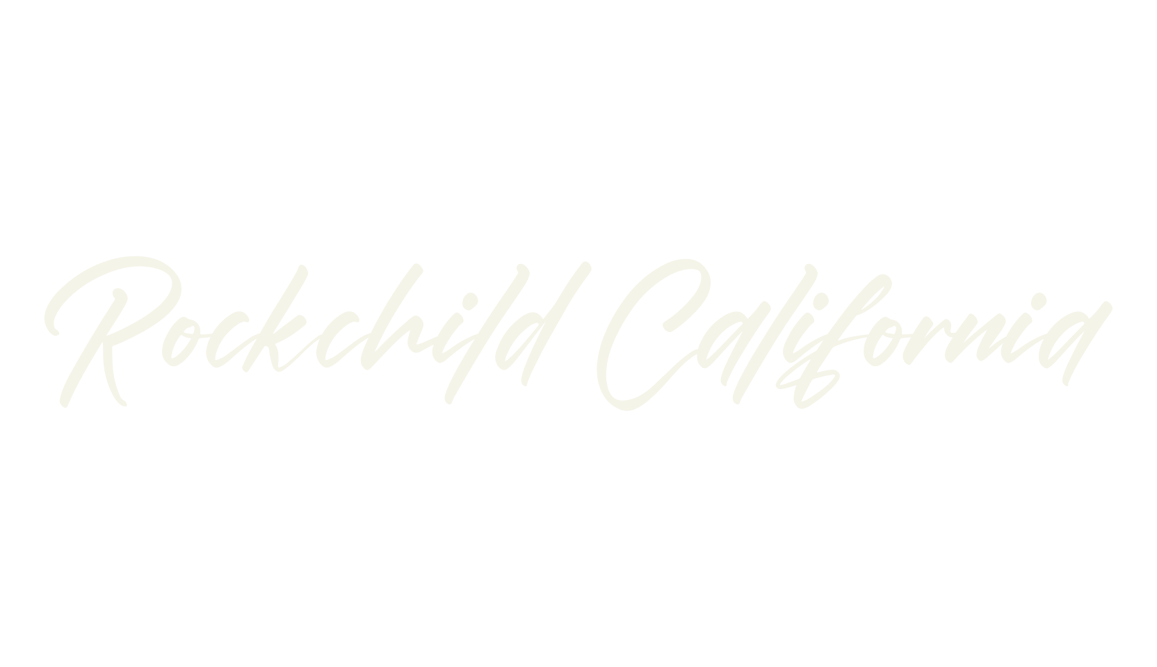 Rockchild California, script font preview
