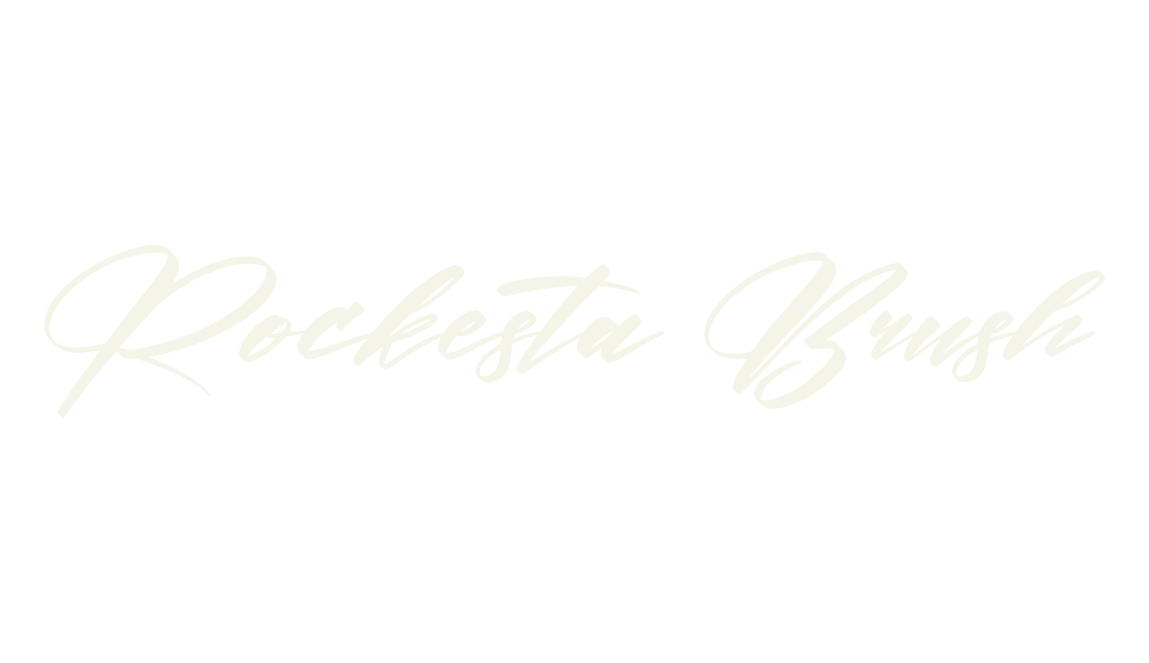 Rockesta Brush, script font preview
