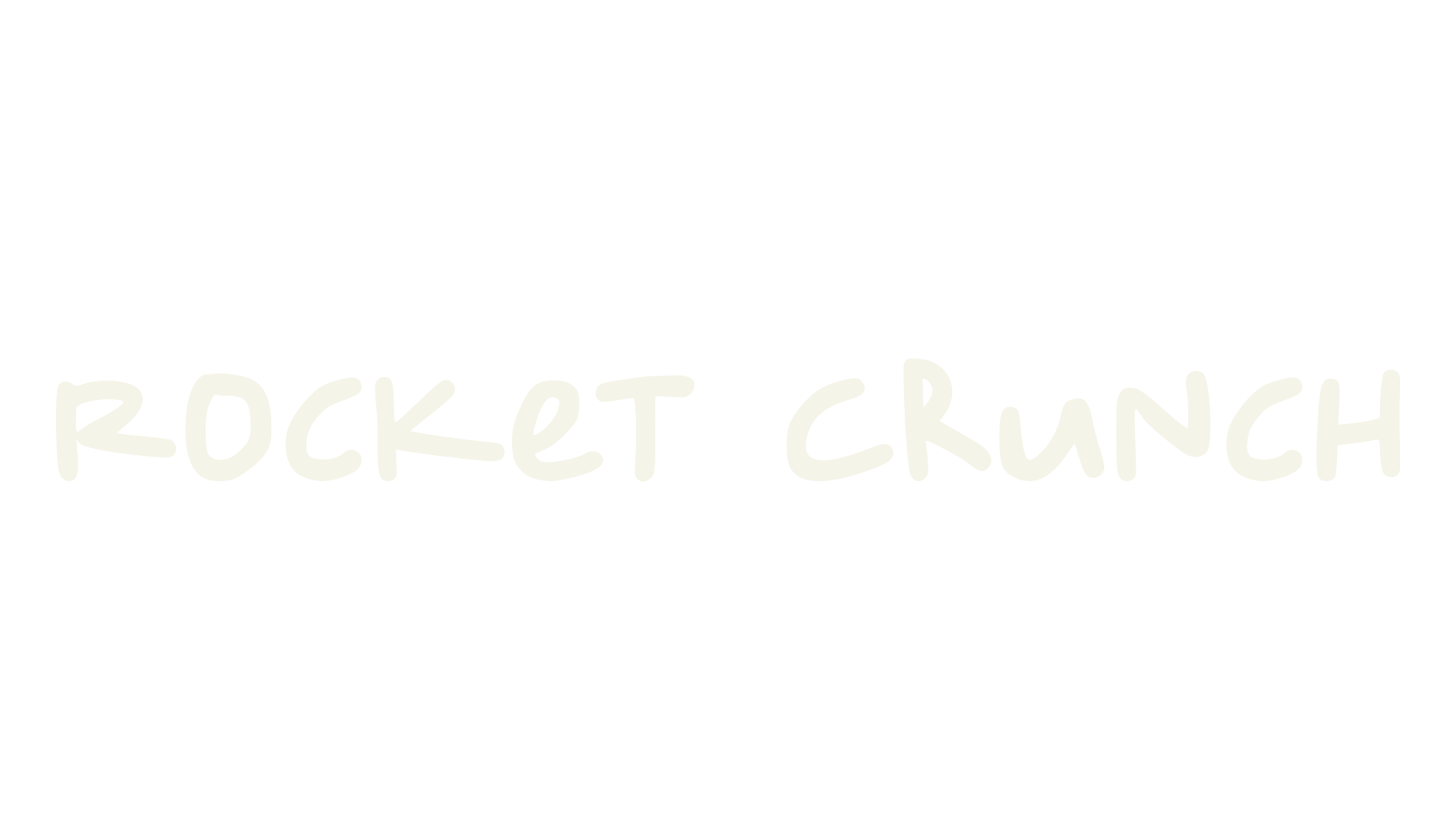 Rocket Crunch, handwriting font preview