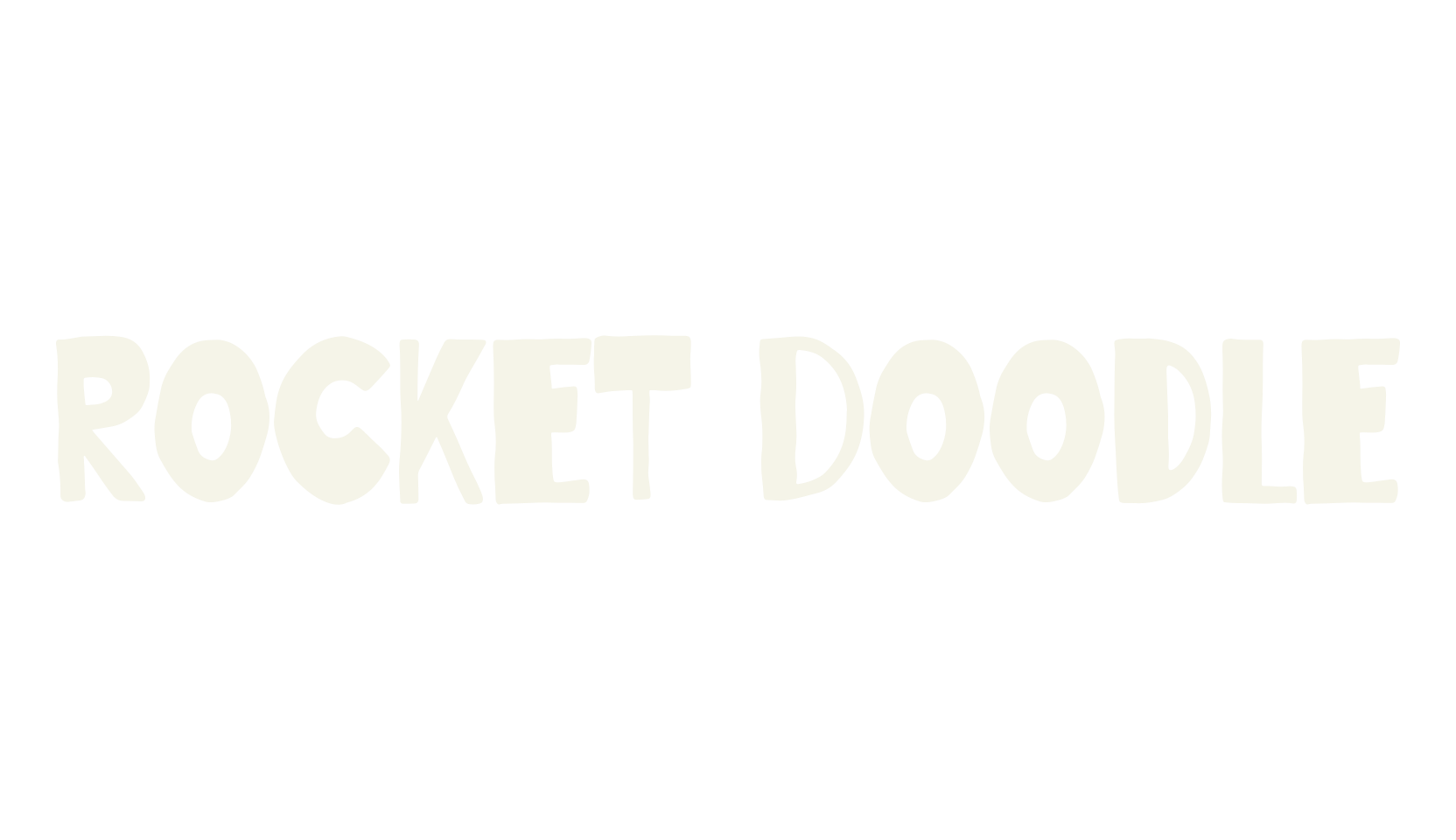 Rocket Doodle, childish font preview
