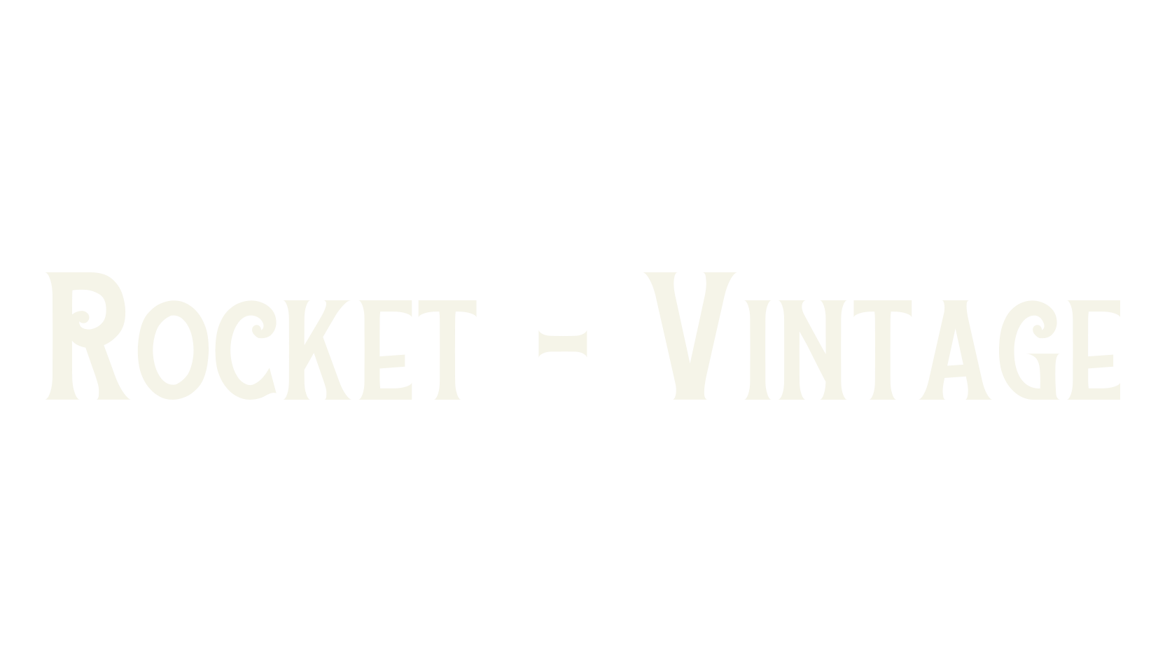Rocket - Vintage, vintage font preview