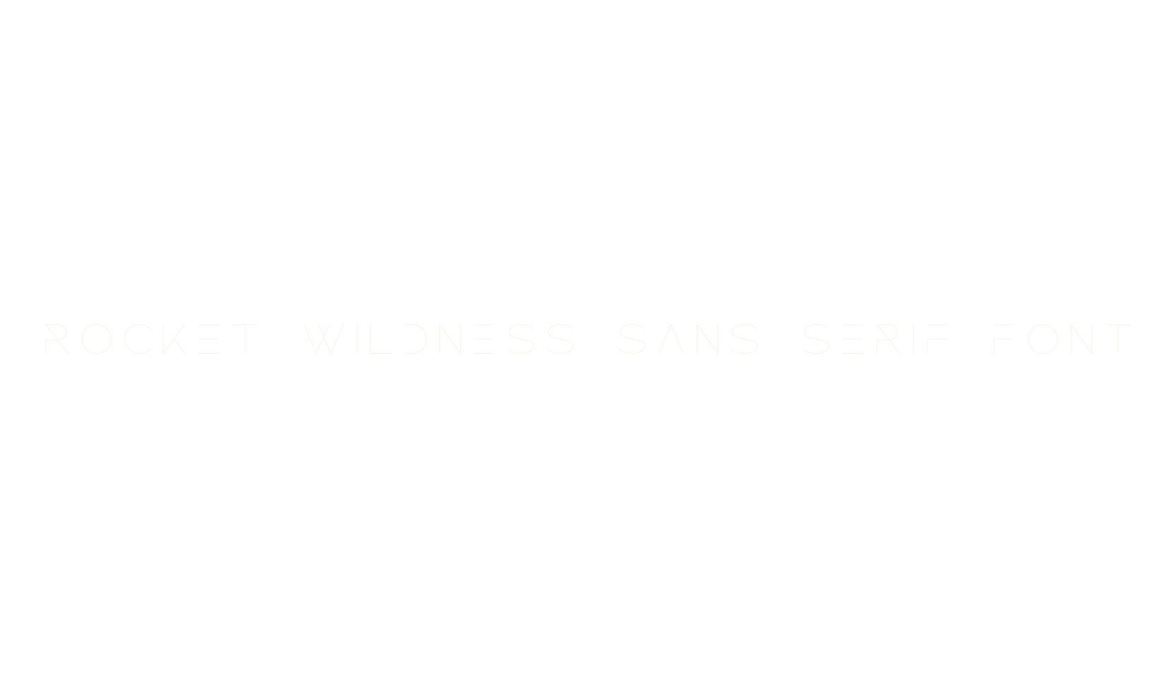 ROCKET WILDNESS SANS SERIF FONT, sans serif font preview