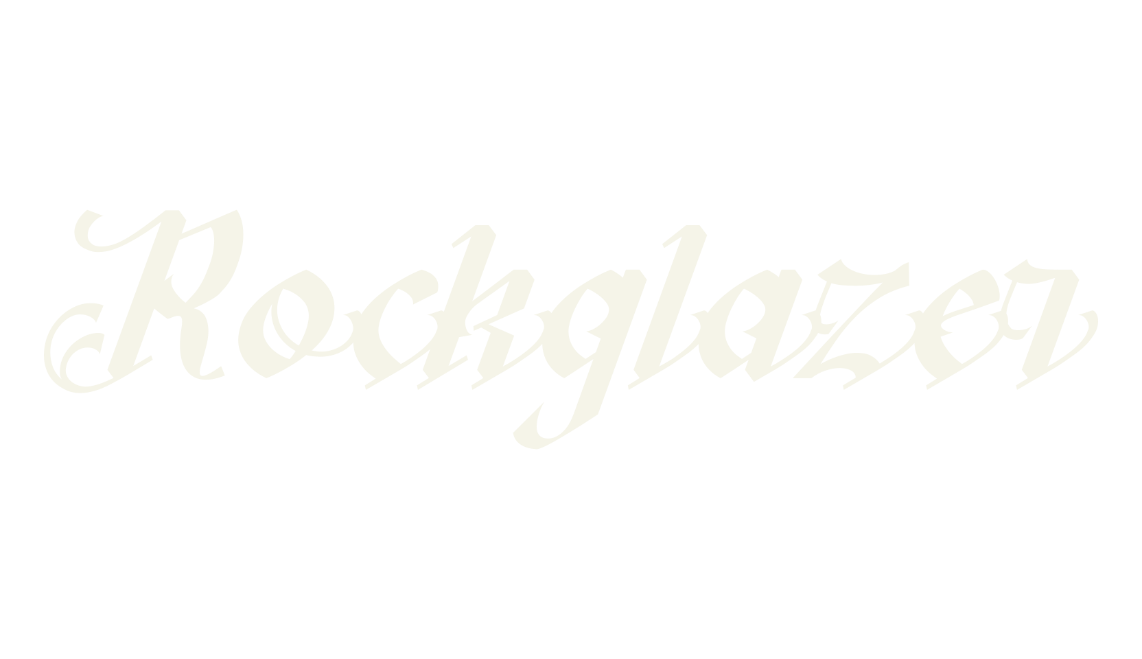 Rockglazer, fashion script font preview