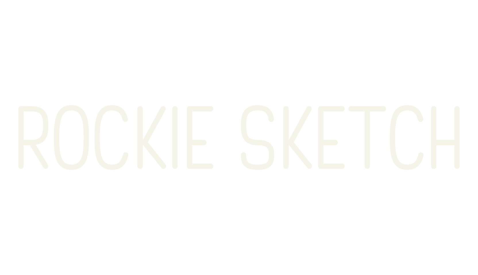 Rockie Sketch, children font preview
