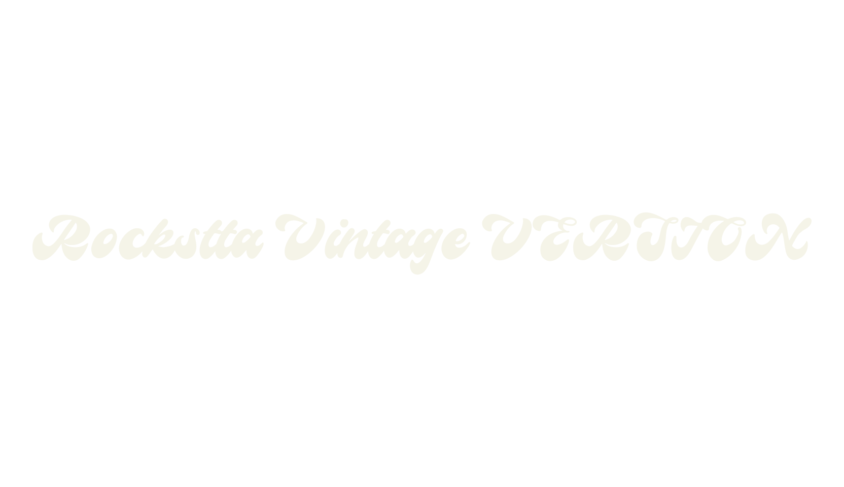 Rockstta Vintage VERSION, script font preview