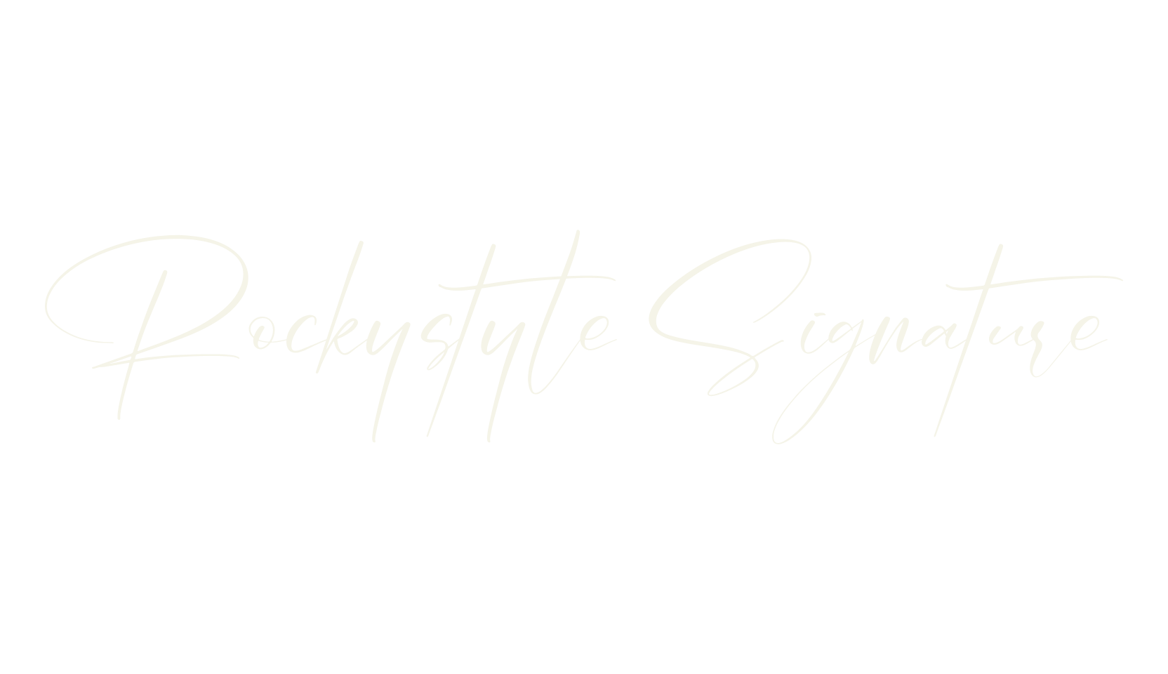 Rockystyle Signature, script font preview