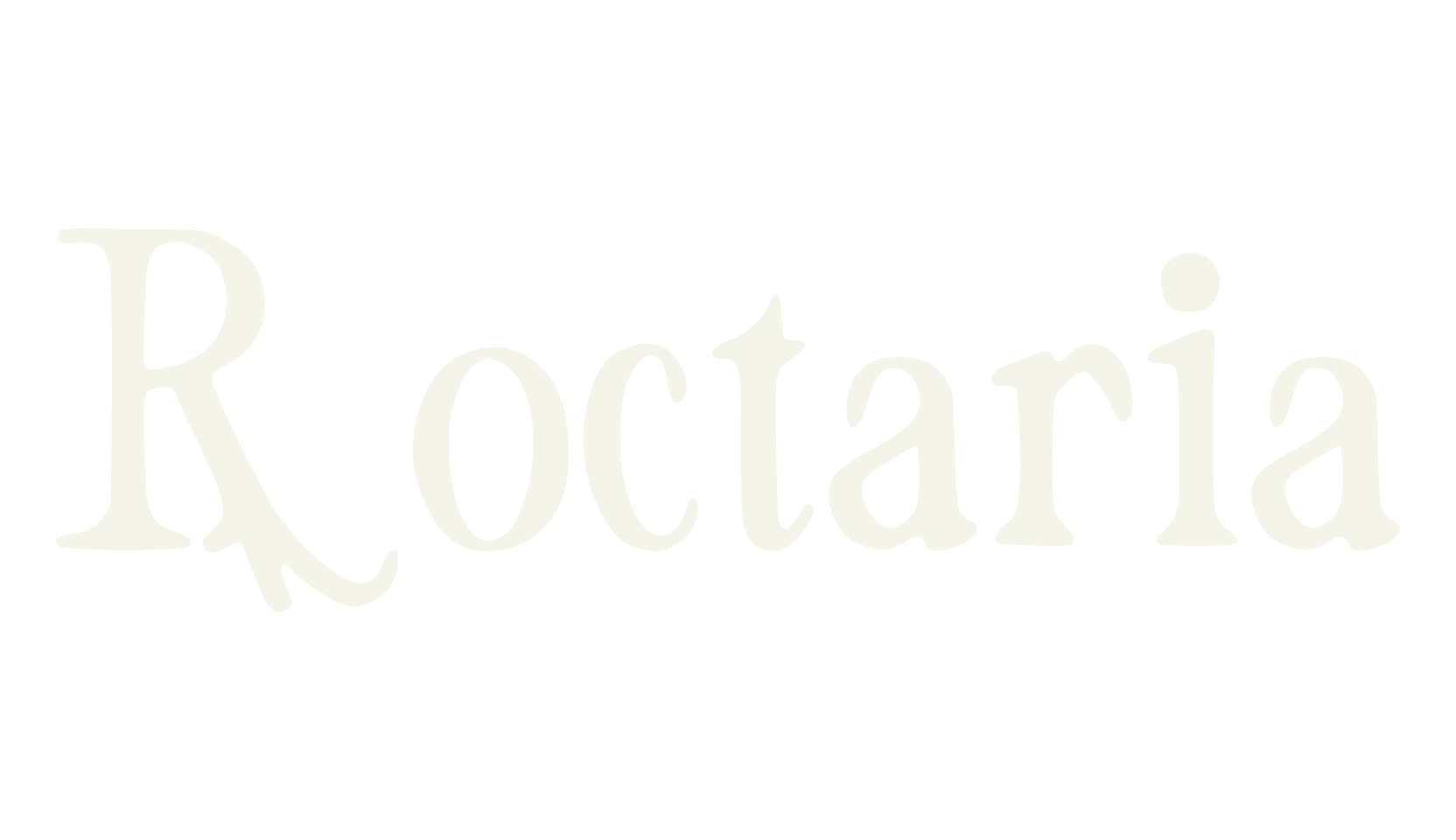 Roctaria, lettering font preview
