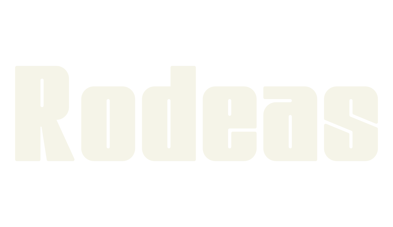 Rodeas, letter font preview