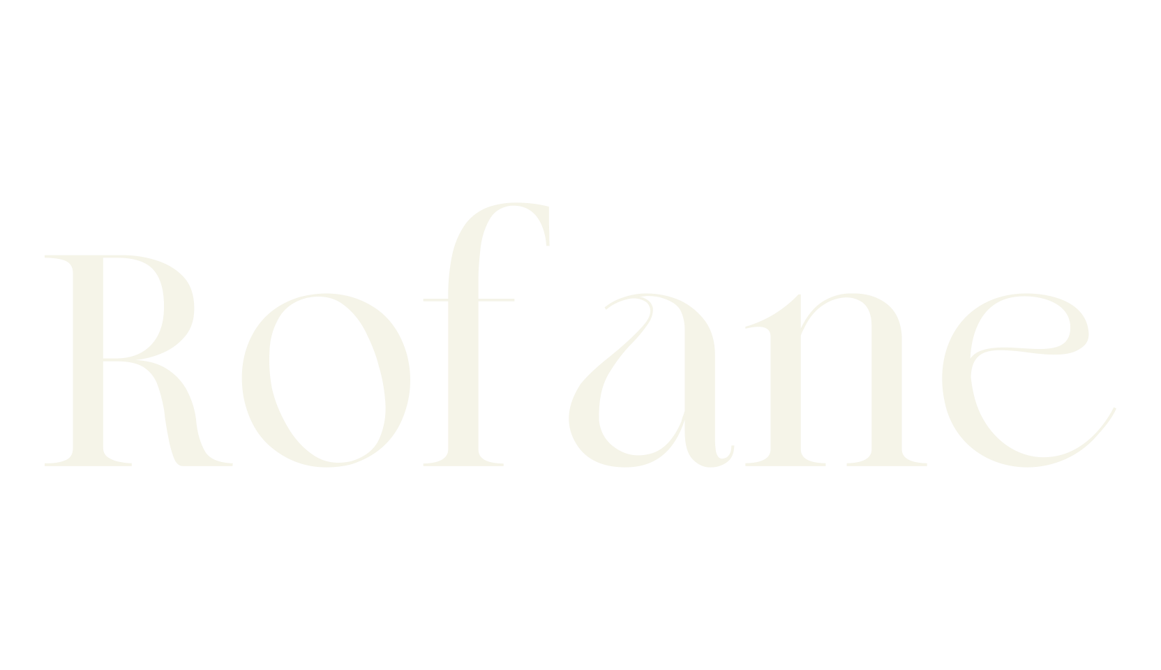 Rofane, modern font preview