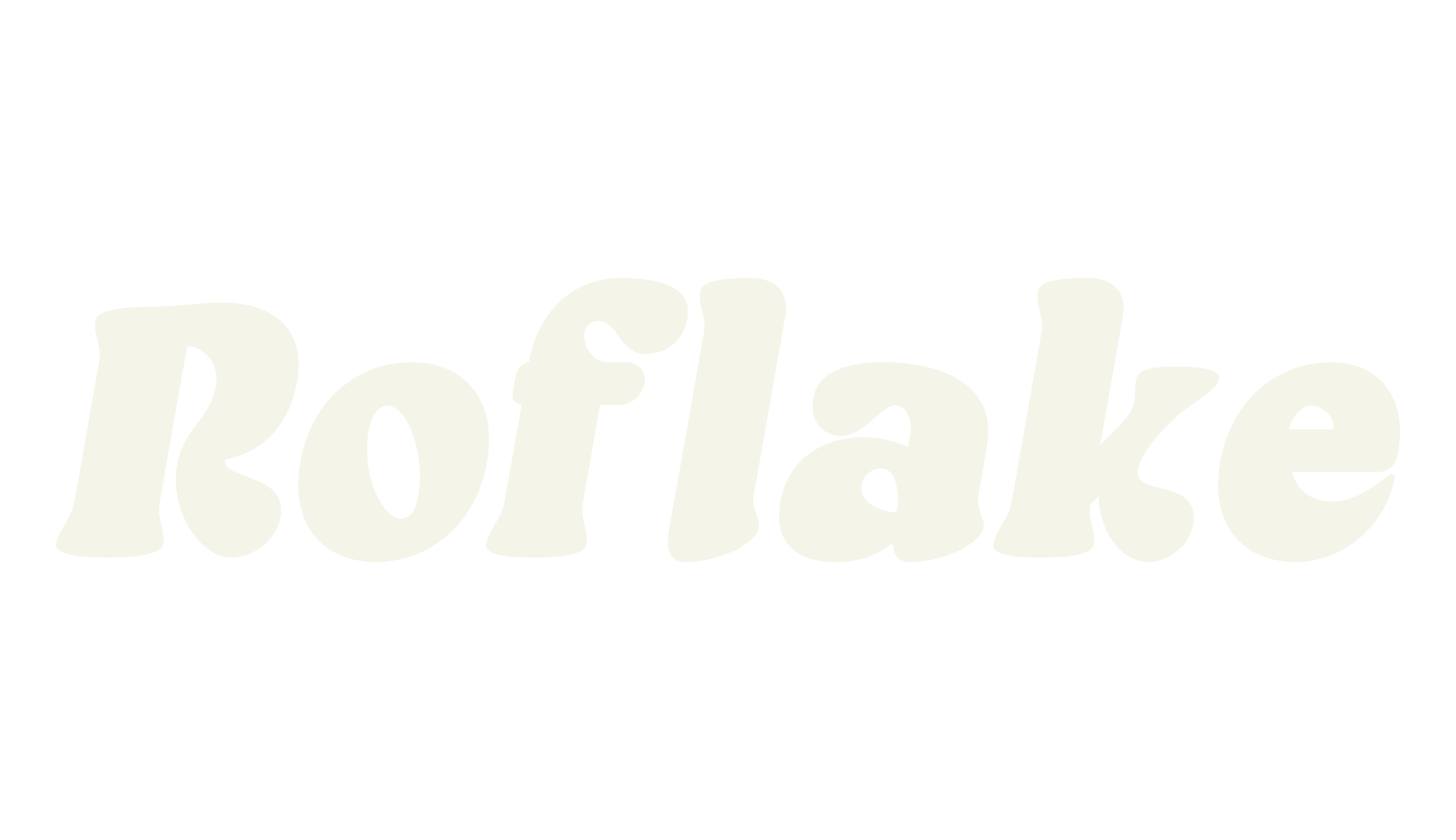 Roflake, rounded font preview
