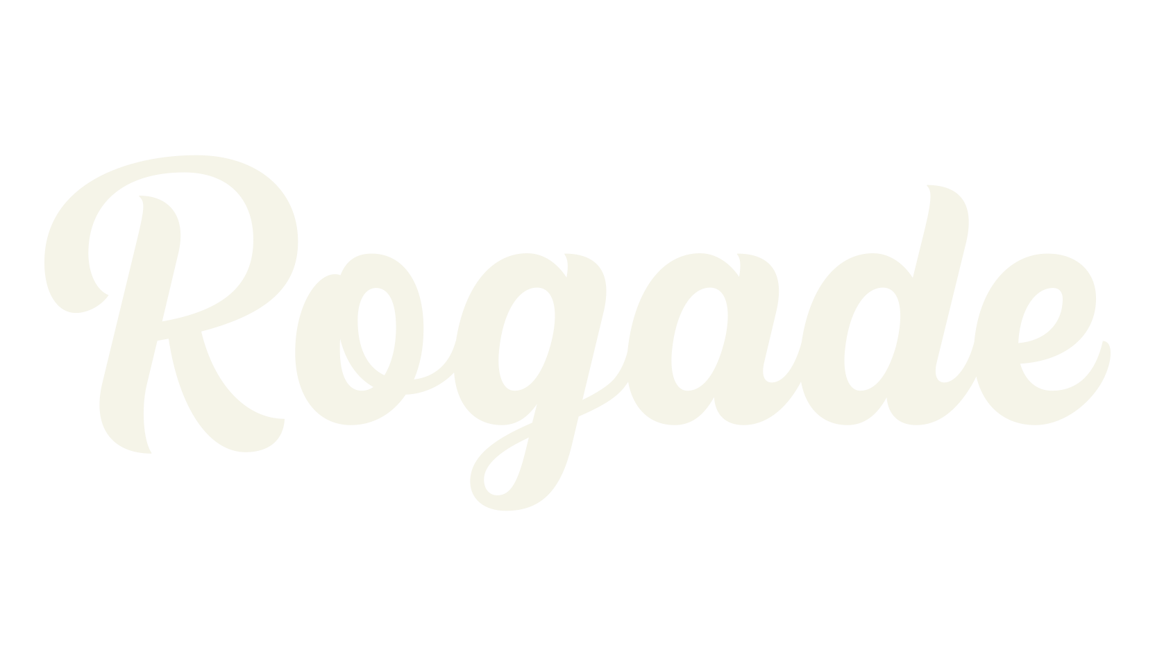 Rogade, cursive font preview